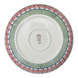 Bowl, Round, Shallow, Salad, 11.75" in "Woven Reds" by Manufaktura | M173T-P181