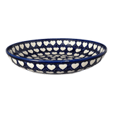 Bowl, Round, Shallow, Salad, 11.75" in "Sea of Hearts" by Manufaktura | M173T-SEA