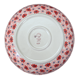Bowl, Round, Shallow, Salad, 11.75" in "Scarlet Daisy" by Manufaktura | M173U-AS73