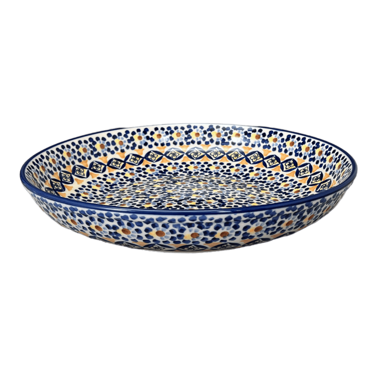 Bowl, Round, Shallow, Salad, 11.75" in "Kaleidoscope" by Manufaktura | M173U-ASR