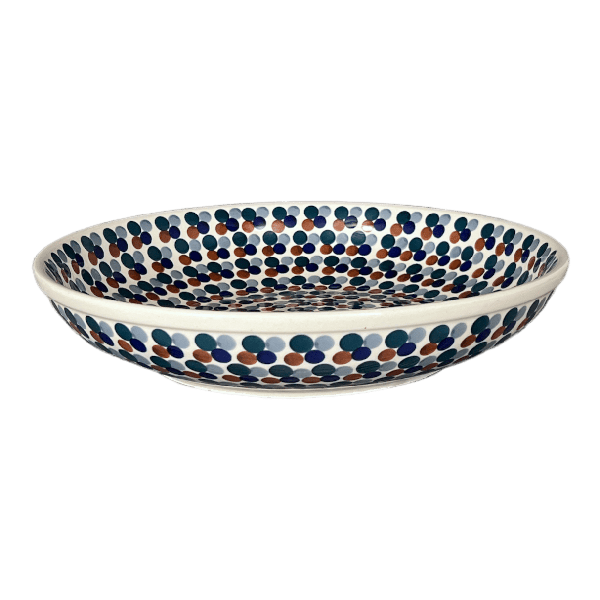 Bowl, Round, Shallow, Salad, 11.75" in "Fall Confetti" by Manufaktura | M173U-BM01