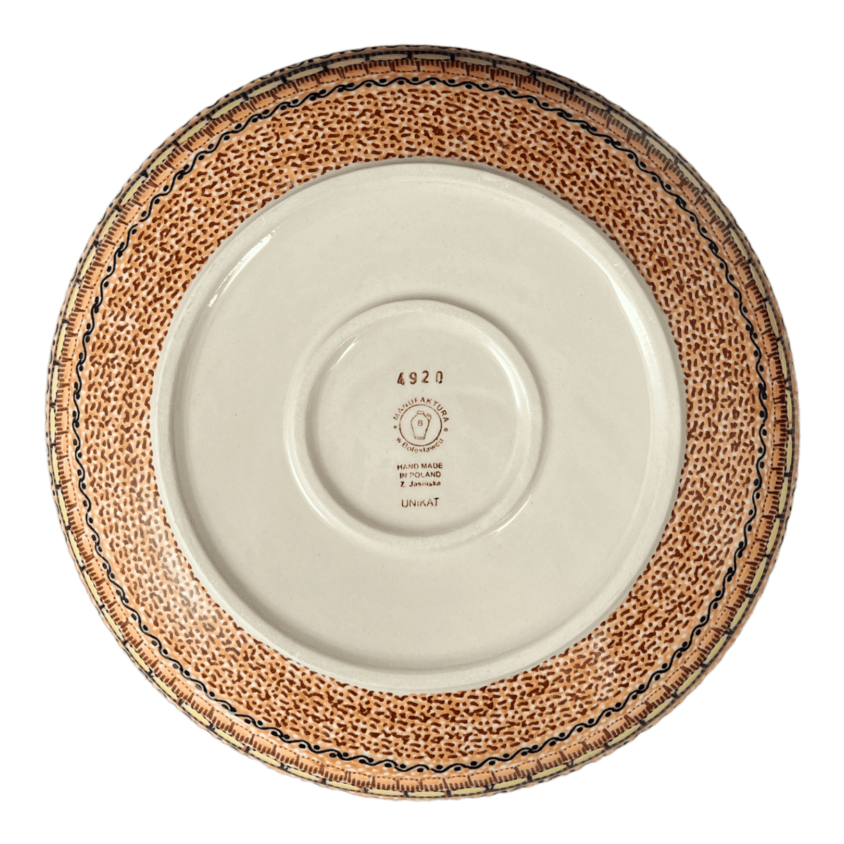 Bowl, Round, Shallow, Salad, 11.75" in "Desert Sunrise" by Manufaktura | M173U-KLJ