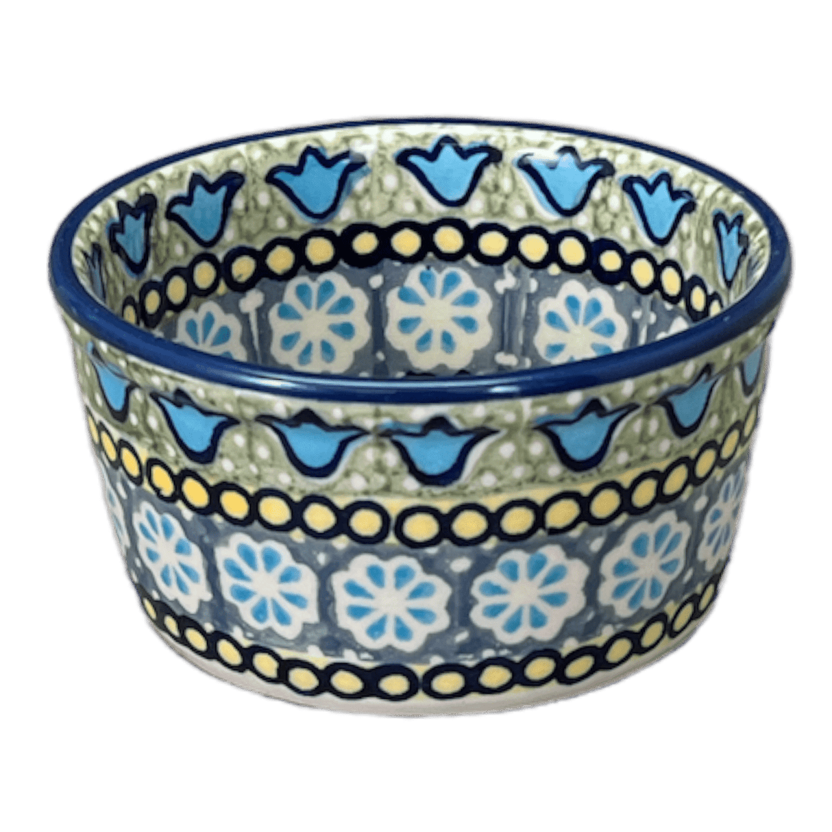 Ramekin, 7 oz in "Blue Bells" by Manufaktura | M178S-KLDN