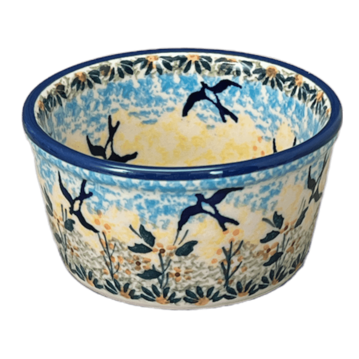 Ramekin, 7 oz in "Soaring Swallows" by Manufaktura | M178S-WK57