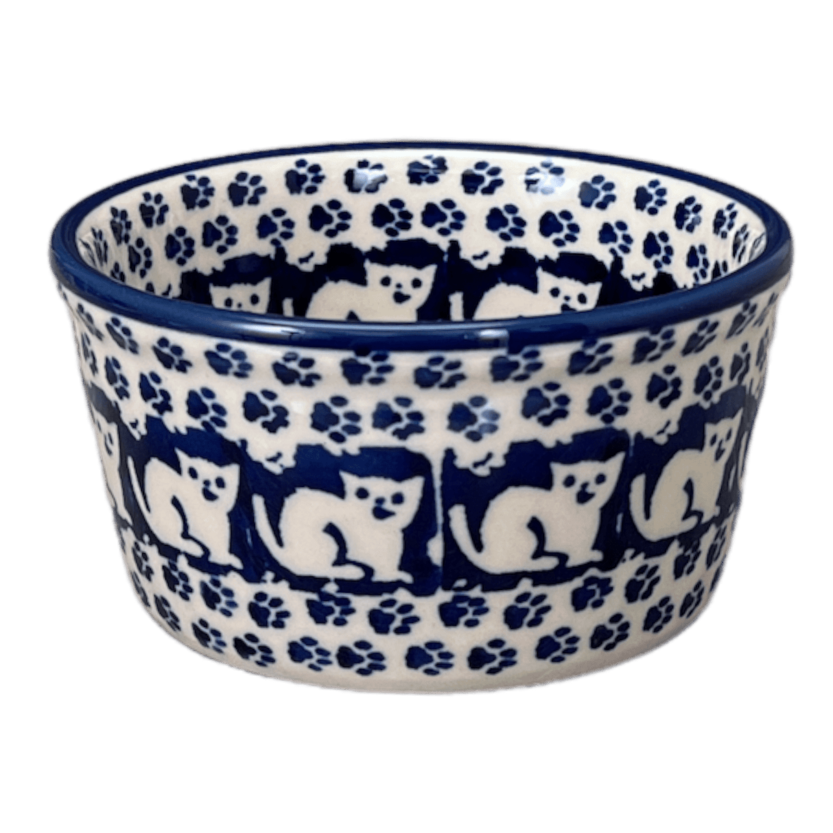 Ramekin, 7 oz in "Kitty Cat Path" by Manufaktura | M178T-KOT6