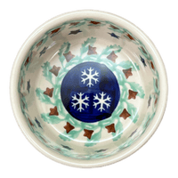 A picture of a Polish Pottery Ramekin (Starry Wreath) | M178T-PZG as shown at PolishPotteryOutlet.com/products/ramekin-starry-wreath-m178t-pzg