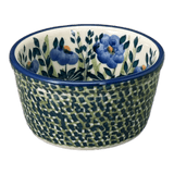 Ramekin, 7 oz in "Bouncing Blue Blossoms" by Manufaktura | M178U-IM03