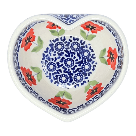 Bowl, Heart-Shaped, 4" in "Poppy Garden" by Manufaktura | M187T-EJ01