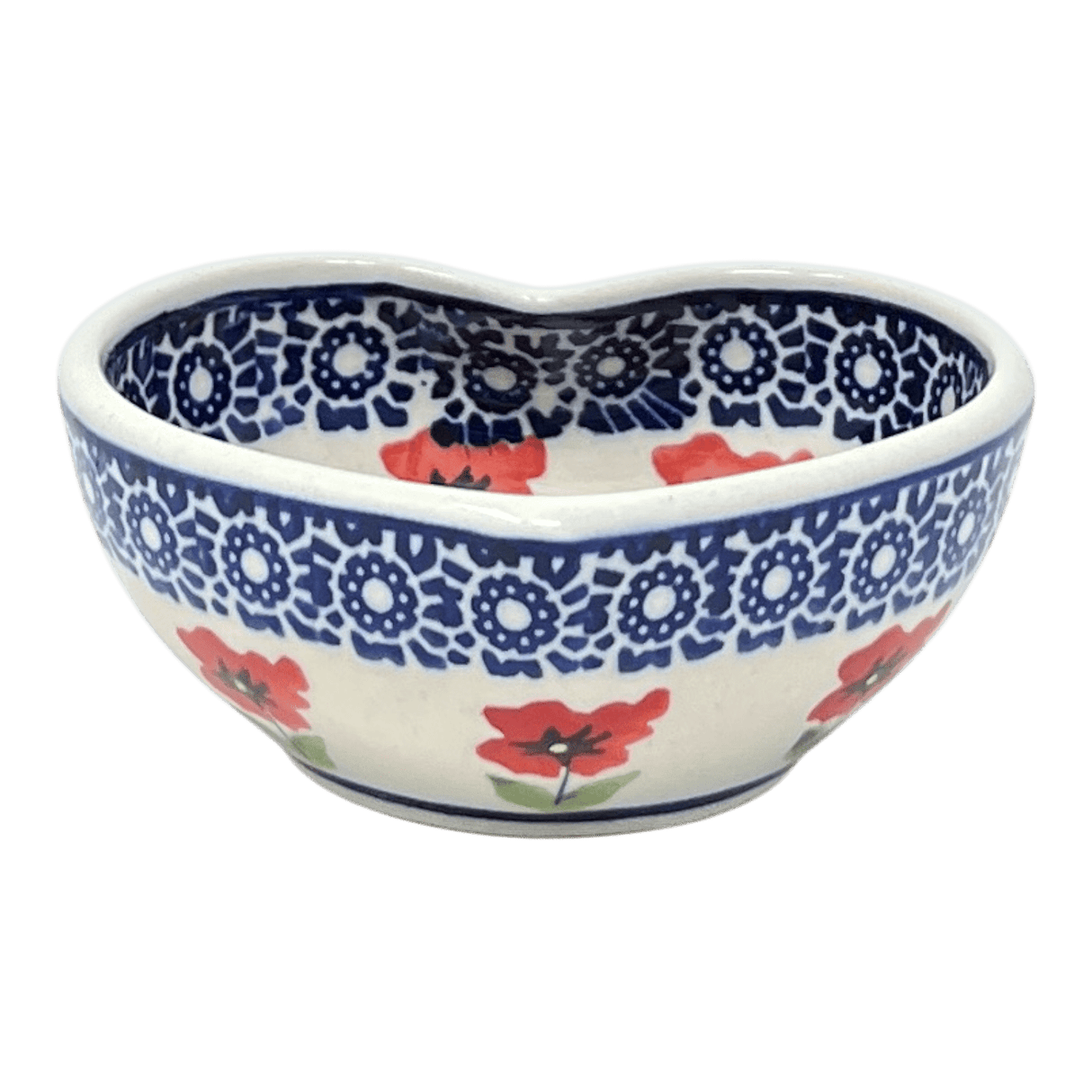 Bowl, Heart-Shaped, 4" in "Poppy Garden" by Manufaktura | M187T-EJ01