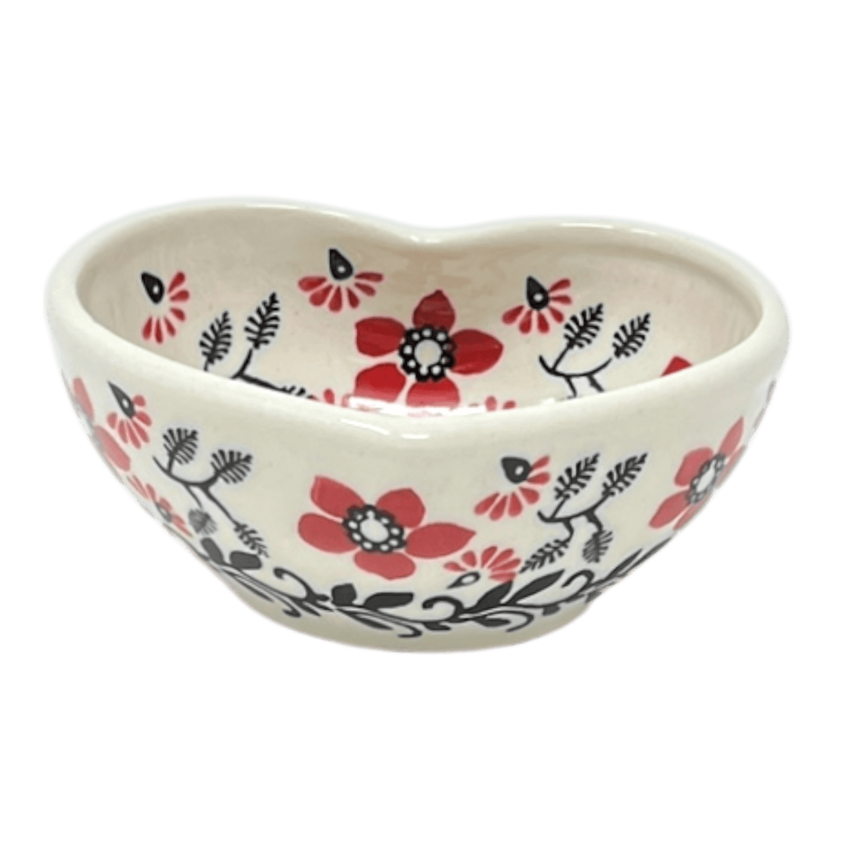 Bowl, Heart-Shaped, 4" in "Scarlet Garden" by Manufaktura | M187T-KK01