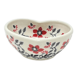 Bowl, Heart-Shaped, 4" in "Scarlet Garden" by Manufaktura | M187T-KK01