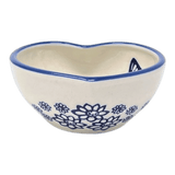 Bowl, Heart-Shaped, 4" in "Butterfly Garden" by Manufaktura | M187T-MOT1