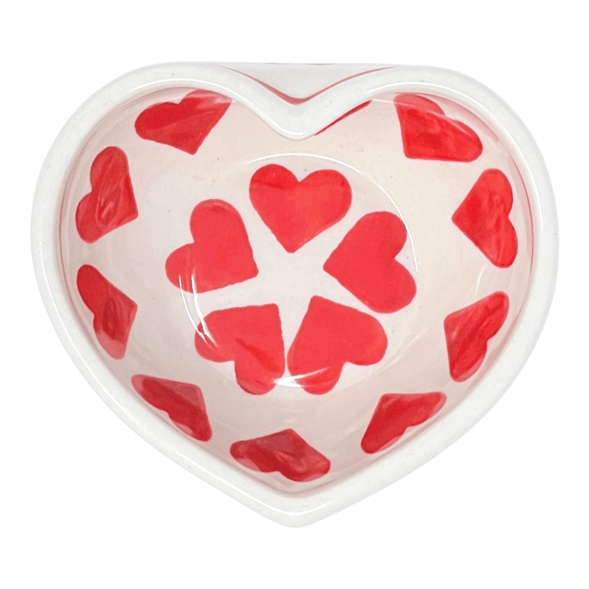 Bowl, Heart-Shaped, 4" in "Whole Hearted Red" by Manufaktura | M187T-SEDC
