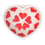 Bowl, Heart-Shaped, 4" in "Whole Hearted Red" by Manufaktura | M187T-SEDC