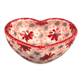 Bowl, Heart-Shaped, 4" in "Scarlet Daisy" by Manufaktura | M187U-AS73
