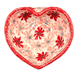 Bowl, Heart-Shaped, 4" in "Scarlet Daisy" by Manufaktura | M187U-AS73