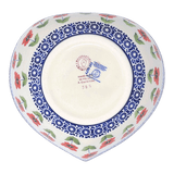 Bowl, Heart-Shaped, Large, 6.75" x 7" in "Poppy Garden" by Manufaktura | M189T-EJ01