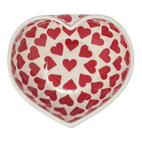 Bowl, Heart-Shaped, Large, 6.75" x 7" in "Whole Hearted Red" by Manufaktura | M189T-SEDC