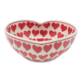 Bowl, Heart-Shaped, Large, 6.75" x 7" in "Whole Hearted Red" by Manufaktura | M189T-SEDC