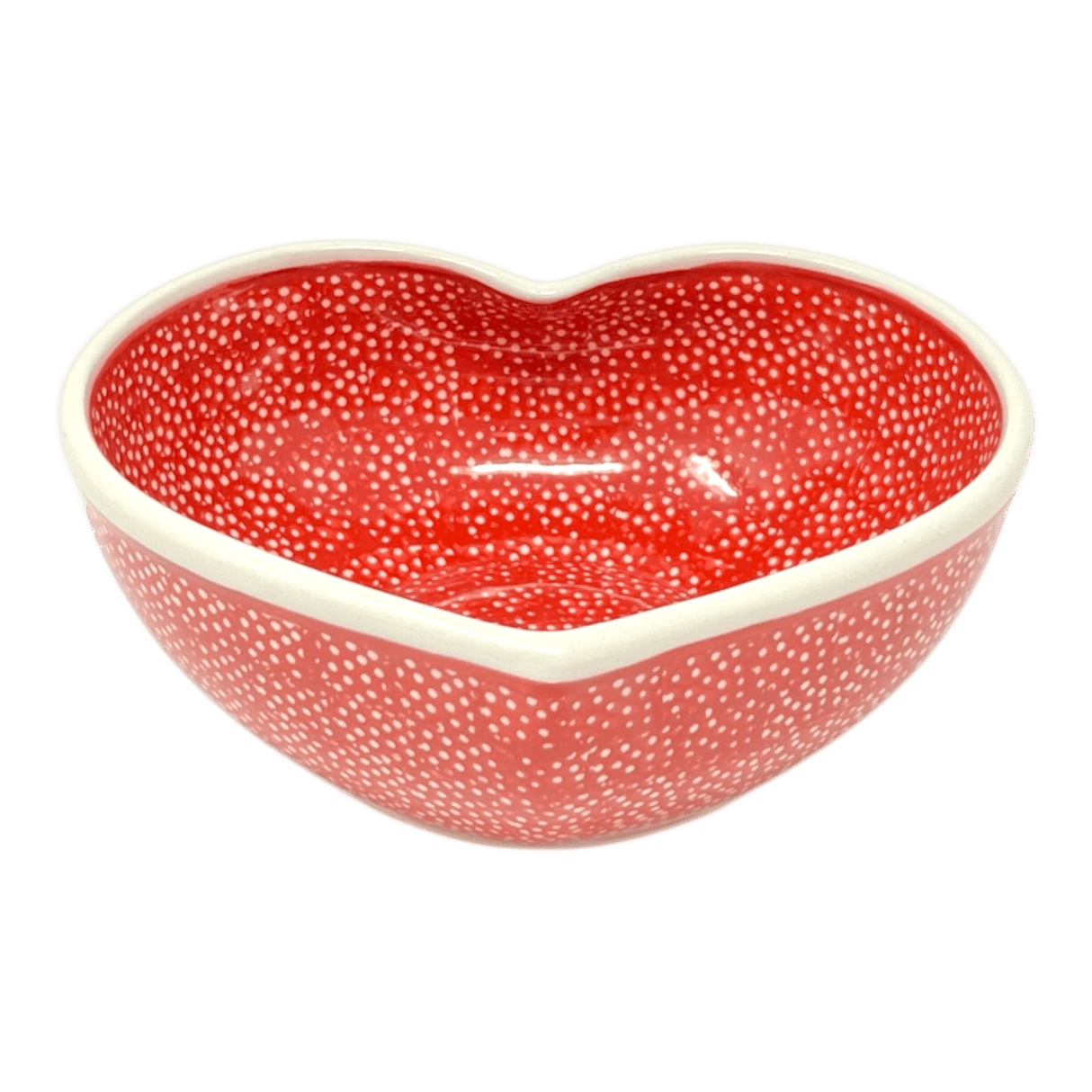 Bowl, Heart-Shaped, Large, 6.75" x 7" in "Red Sky at Night" by Manufaktura | M189T-WCZE