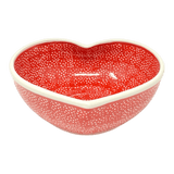 Bowl, Heart-Shaped, Large, 6.75" x 7" in "Red Sky at Night" by Manufaktura | M189T-WCZE