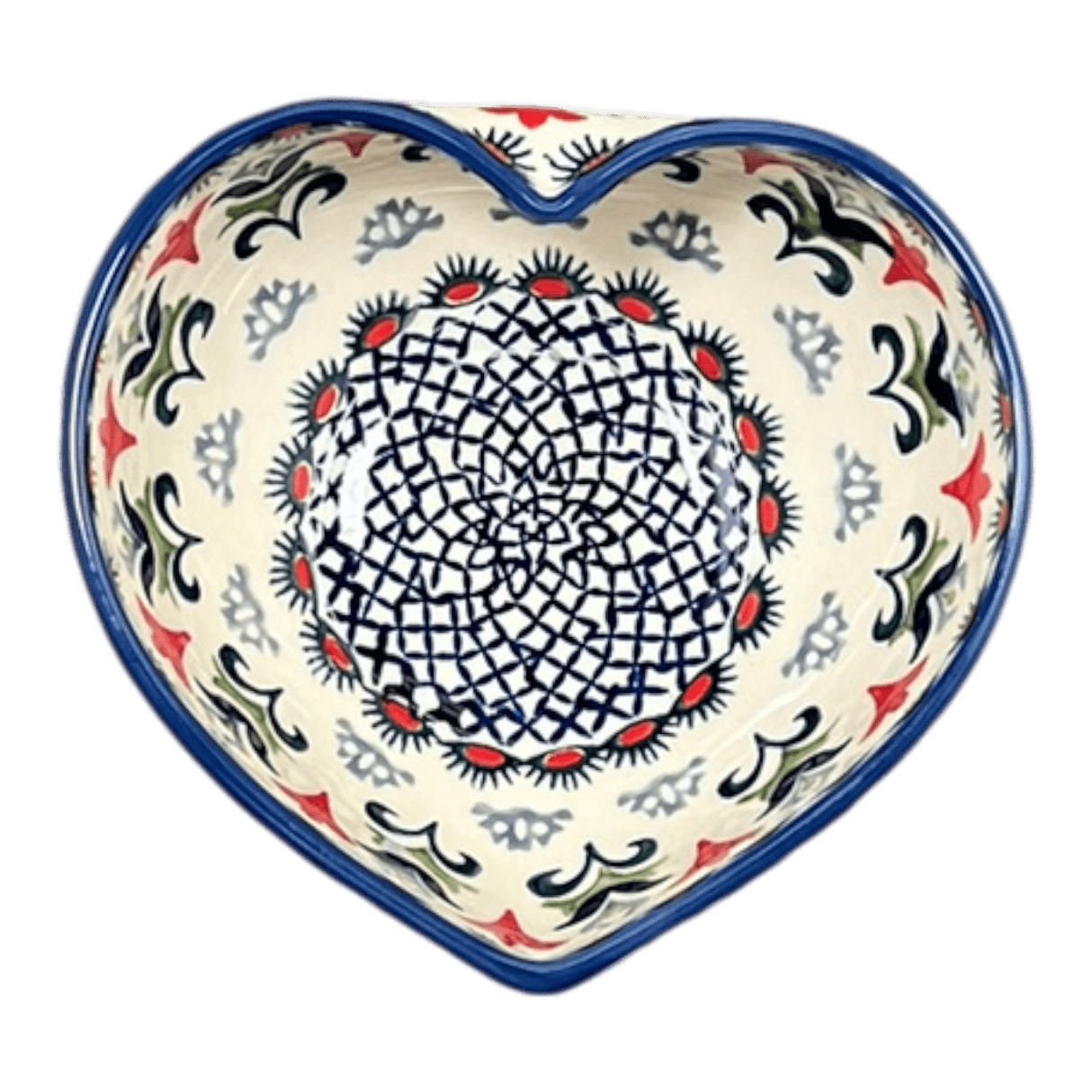 Bowl, Heart-Shaped, Large, 6.75" x 7" in "Scandinavian Scarlet" by Manufaktura | M189U-P295
