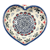 Bowl, Heart-Shaped, Large, 6.75" x 7" in "Scandinavian Scarlet" by Manufaktura | M189U-P295