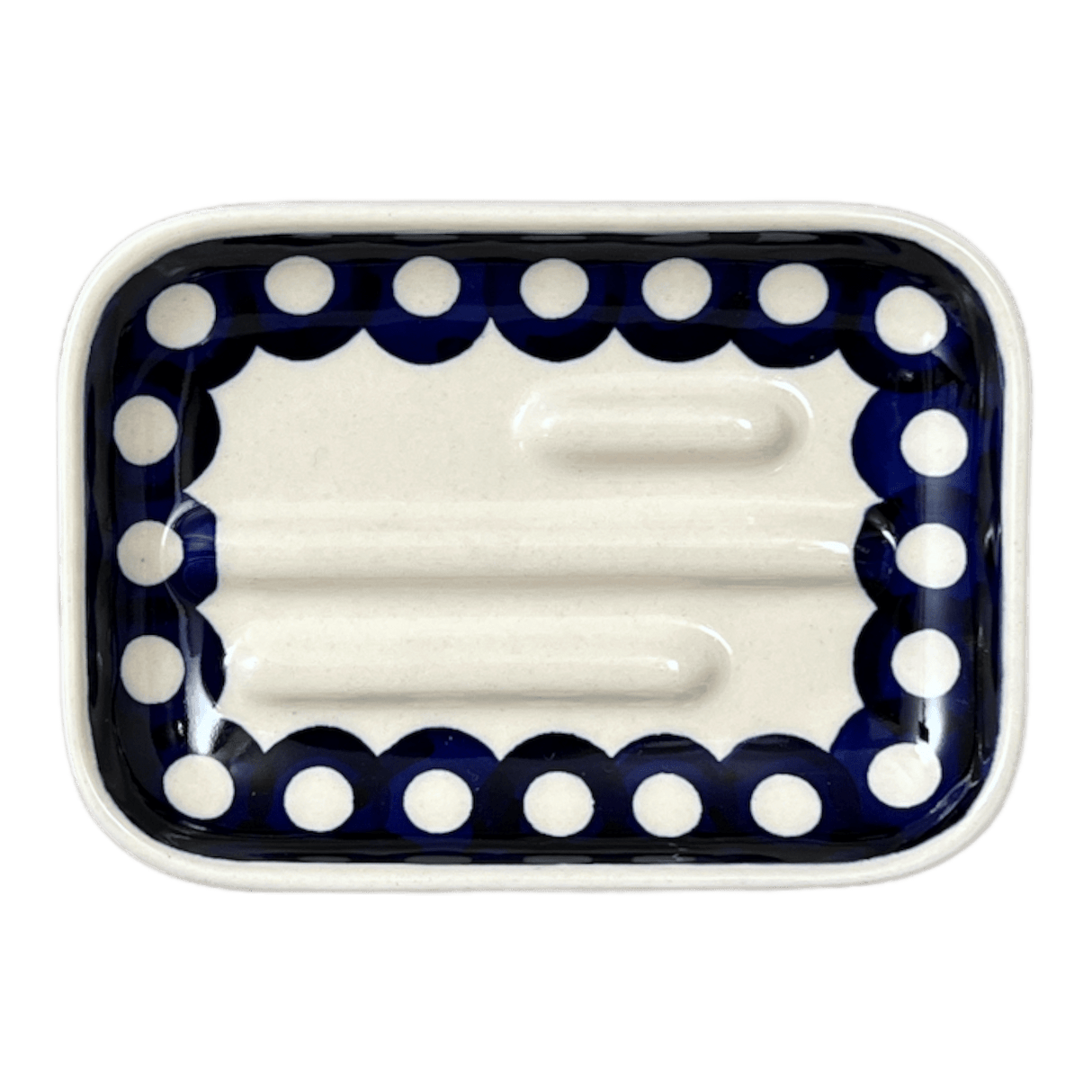 Soap Dish, 5" x 3.5" in "Hello Dotty" by Manufaktura | M191T-9