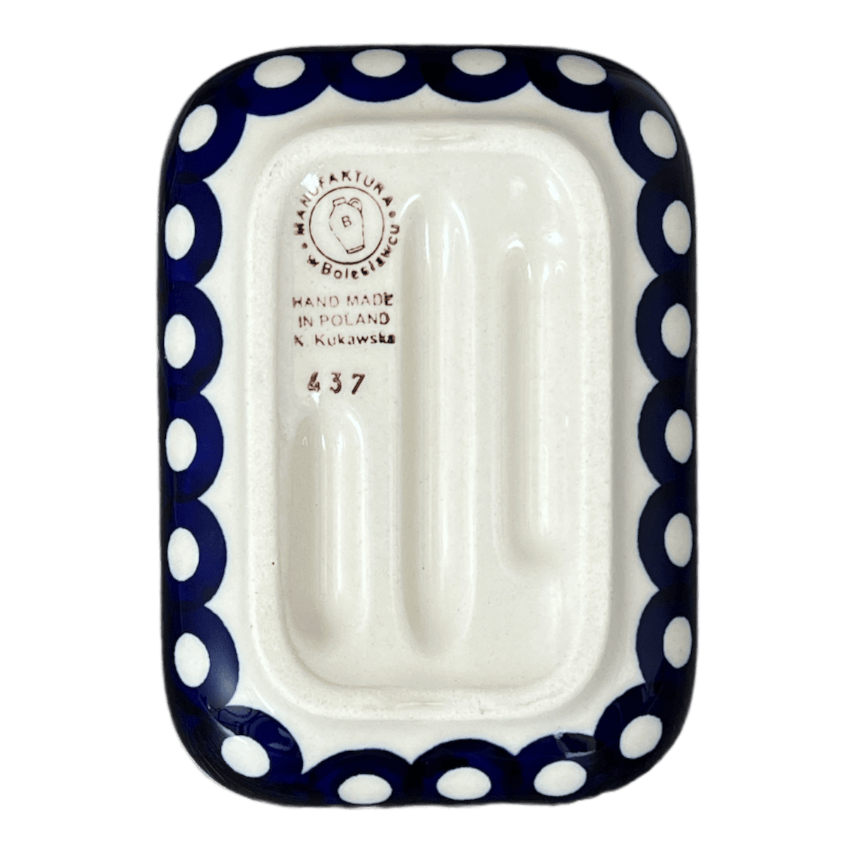 Soap Dish, 5" x 3.5" in "Hello Dotty" by Manufaktura | M191T-9