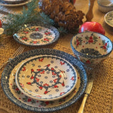 Bowl, Round, Fancy, 5.5" in "Evergreen Bells" by Manufaktura | C018U-PZDG