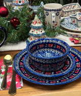 Plate, Round, Dinner, 10" in "Crimson Twilight" by Manufaktura | T132S-WK63