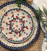 Plate, Round, Dessert, 7.25" in "Red Bird" by Manufaktura | T131T-GILE
