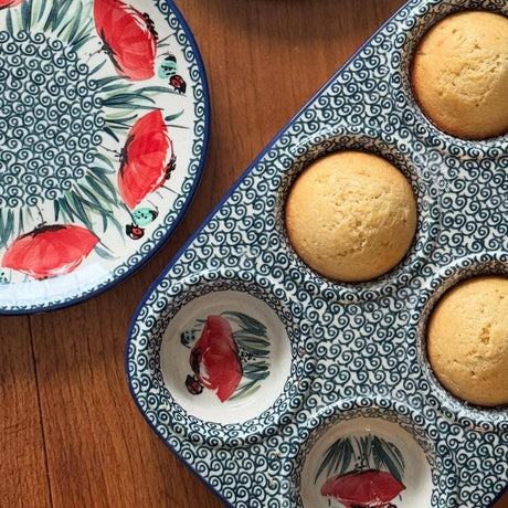 Muffin Pan, 8.5" x 12.5" in "Bunny Love" by Manufaktura | F093T-P324