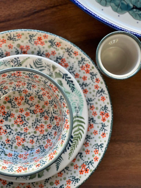 Bowl, Round, 6" in "Peach Blossoms" by Manufaktura | M089S-AS46