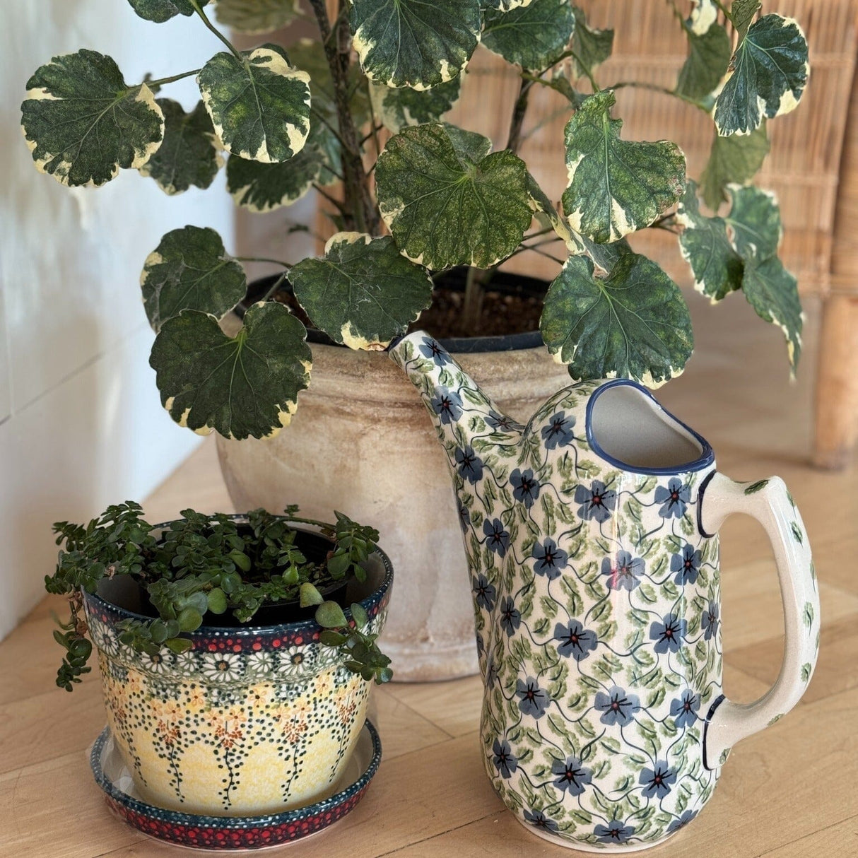 Watering Can, Pitcher, 1.65 Liters in "Scattered Ferns" by Manufaktura | K055S-GZ39