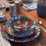 Plate, Round, Dessert, 7.25" in "Blue Bell Delight" by Manufaktura | T131U-P356