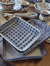 Baker, Rectangular, Shallow, 8"x10" in "Navy Retro" by Manufaktura | P103U-601A