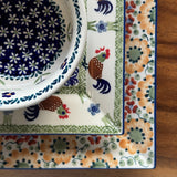 Plate, Square, Salad, 9" in "Lady Bugs" by Manufaktura | T146T-IF45