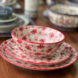 Plate, Round, Salad, 8.5" in "Scarlet Daisy" by Manufaktura | T134U-AS73