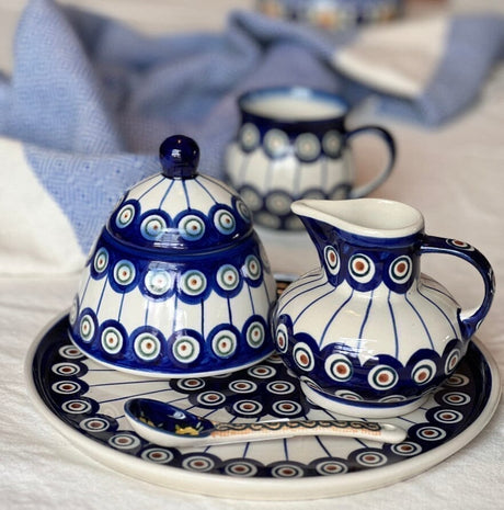 Bowl, Bell-Shaped, Sugar Bowl, 4", WR (WR9A) in "Lavender Fields" by W.R. Ceramika | WR9A-BW4