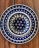 Plate, Round, Dinner, 10" in "Peacock Dot" by Manufaktura | T132U-54K