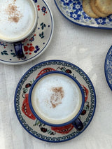 Cup & Saucer, 7 oz in "Poppy Paradise" by Manufaktura | F043S-PD01