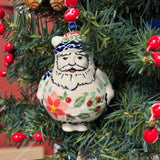 Ornament, Santa, 2.5" in "Kitty Cat Path" by Manufaktura | K144T-KOT6