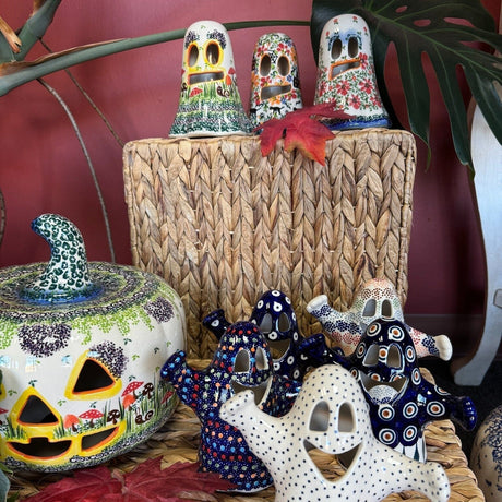 Luminary, Ghost, 5.25" in "Trick or Treat" by Galia | GAD46-AH3