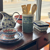 Bowl, Round, Ridged, 5.5" in "Rosie's Garden" by Ceramika Artystyczna | A696-1490X