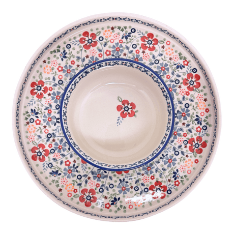 Platter, Round, Chip & Dip, 12.75" in "Full Bloom" by Manufaktura | N007S-EO34