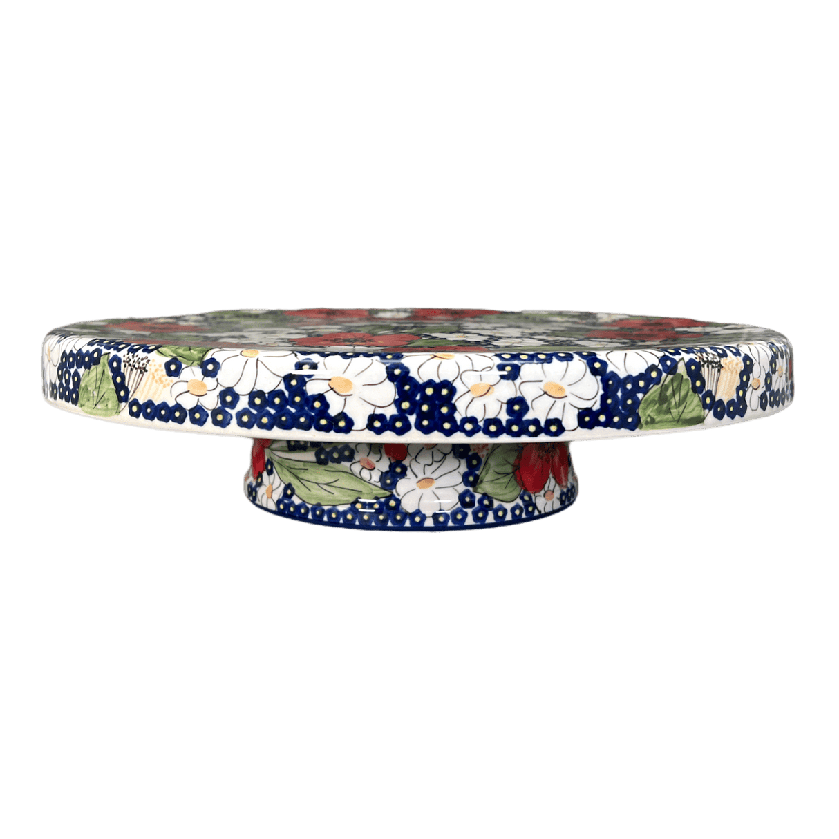 Platter, Round, Chip & Dip, 12.75" in "Poppies & Posies" by Manufaktura | N007S-IM02