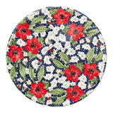 Platter, Round, Chip & Dip, 12.75" in "Poppies & Posies" by Manufaktura | N007S-IM02