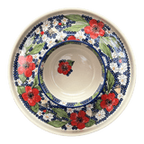 Platter, Round, Chip & Dip, 12.75" in "Poppies & Posies" by Manufaktura | N007S-IM02