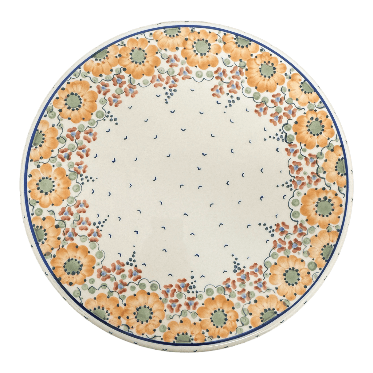 Platter, Round, Chip & Dip, 12.75" in "Autumn Harvest" by Manufaktura | N007S-LB